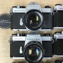 Pentax M42マウント SPF SV ESⅡ + レンズ 1.8/35 1.4/50 他 一眼レフ 15点セット まとめ ●ジャンク品 [3872TMC]_画像2