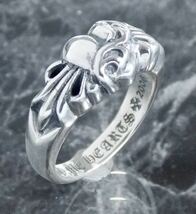 CHROME HEARTS☆クロムハーツ/フローラルハートリング/21号/新品加工/インボイス/１円から_画像5