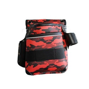 2段腰袋 PW-90 赤 ハーネス安全帯対応 軽量 丈夫 ウエストバッグ 工具袋