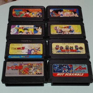 ファミコンソフト ファミコン ドラゴンボール他バンダイ8本ファミコン