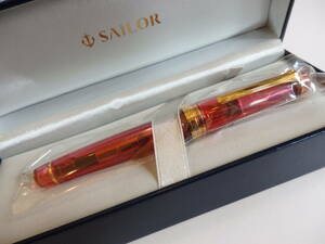 ◆ [Новый / неиспользованный] Special Sailor Limited Professional Gyeongton Fountain Pen Pen Tip: 21K875 H-MF