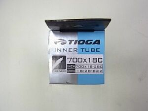 TIOGA 700x18/25C 仏式チューブ バルブ長36mm　TIT11400