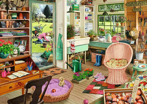 RV 16767 1000ピース ジグソーパズル ドイツ発売 My Haven No 8 The Garden Shed ガーデンシェッド