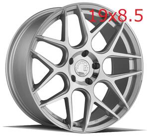 新品！Aodhan AFF2 19x8.5+35 5穴 PCD114.3 CB73.1 Gloss Silver Machined Face フローフォーミング製法 Concave USDM 深リム