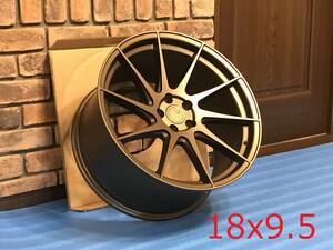 新品！Aodhan AH09 18x9.5+35 18インチ 5穴 PCD100 Matte Bronze 左右対称 ミラーリング フローフォーミング製法