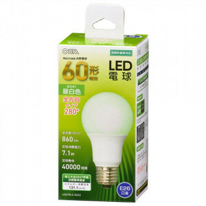 OHM LED電球 A形 E26 60形相当 全方向 昼白色 LDA7N-G AG52(a-1728584)