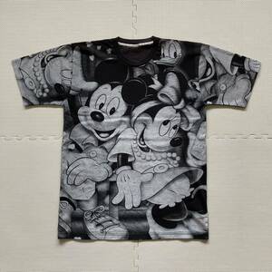 Disney ディズニー Mickey Mouse ミッキーマウス 総柄プリント 半袖 Tシャツ 