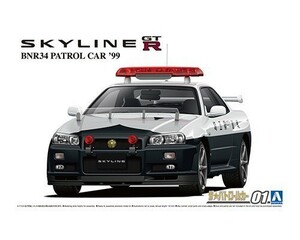 1/24 Aoshima PATCAR01 Nissan BNR34 Skyline GT-R patrol car '99