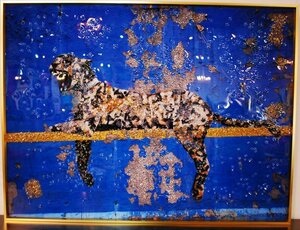 Art hand Auction 定額･未使用･送料無料･新作･アートパネル･ブロンクス動物園のヒョウ･ギフト･新築祝い･プレゼント･キラキラ･ひょう, 美術品, 絵画, その他