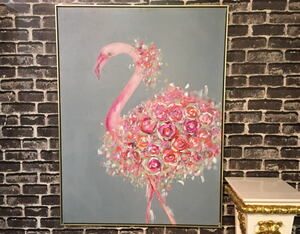  fixed amount * outlet * unused * free shipping *favorite* flamingo * amount attaching * art panel * luxurious space . production 90×120 wide * new building festival * gift 