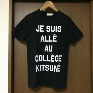 MAISON KITSUNE mezzo n fox T-shirt cut and sewn black XS