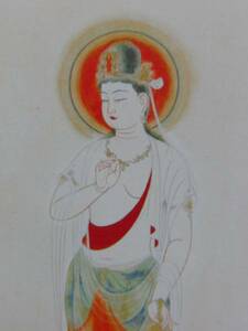 Art hand Auction Yukihiko Yasuda, Kanzeon Bodhisattva-Statue, Extrem seltener gerahmter Druck, Ganz neu mit Rahmen, Malerei, Ölgemälde, Natur, Landschaftsmalerei