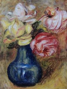 Art hand Auction Renoir, Roses in Dijon, Overseas edition, extremely rare, raisonné, New with frame, Painting, Oil painting, Nature, Landscape painting