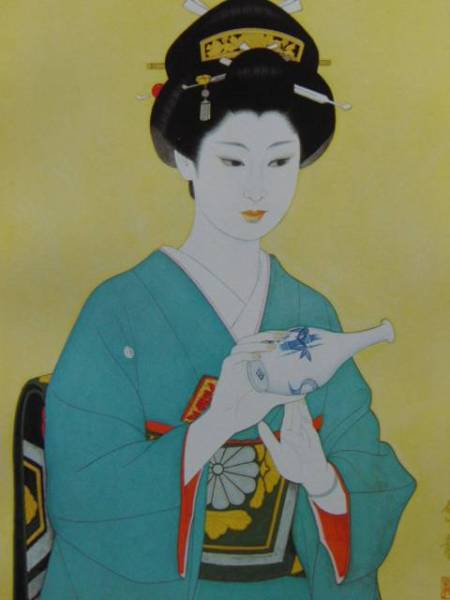 Watanabe Tairyu, Longevity, From a rare collection of art, Brand new with high-quality frame, Signed on the plate, In good condition, free shipping, Artwork, Painting, Portraits