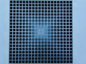 Victor Vasarely、CTA103A、希少画集画、新品額装付