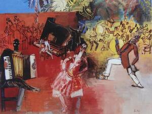 Jean Dufy 、LE BAL NEGRE 、海外版超希少レゾネ、新品額付