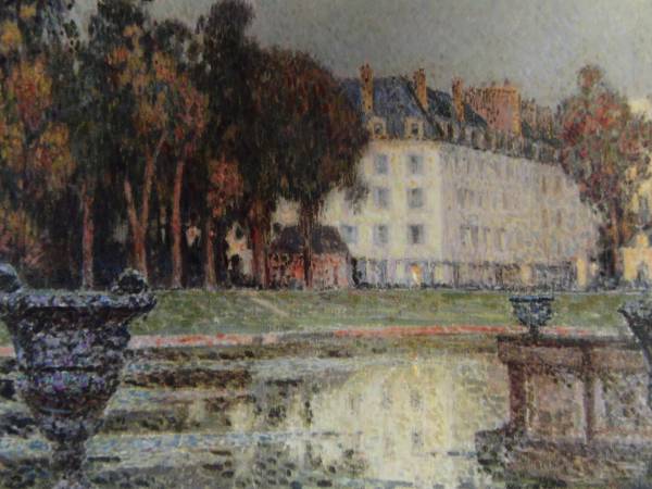 H.L. Sidaner, VERSAILLES, Overseas edition, extremely rare, raisonné, New with frame, Painting, Oil painting, Nature, Landscape painting