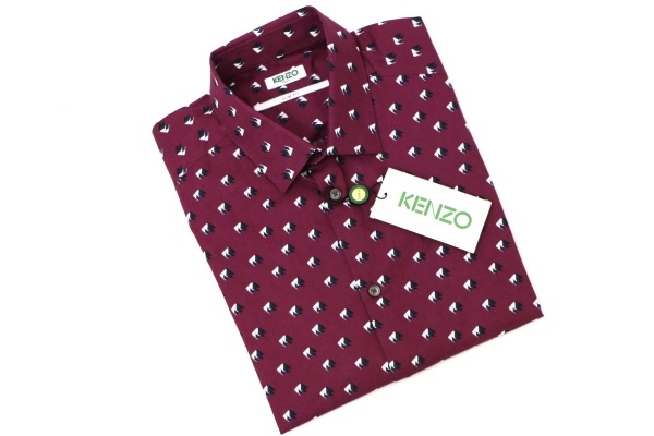 ▼新品▼KENZO PARIS ケンゾー コットン 長袖シャツ▼39 15 1/4▼