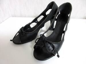 Victor &amp; Lolf Viktr &amp; Rolf Leather Sandals Black Black 35 Kita 4953