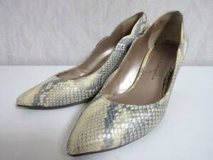 Ginza Kanematsu Ginza Kanematsu Python Pumps 21 1/2 Kita 5072