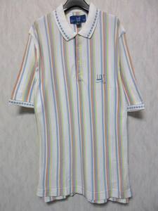  Dunhill Golf dunhill GOLF polo-shirt with short sleeves M long height .1904