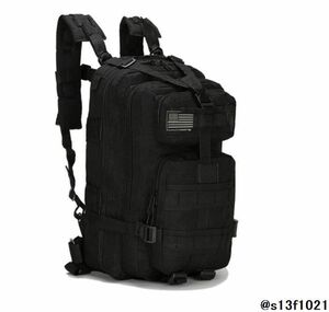 [ free shipping ] military bag black 30L high capacity backpack waterproof camp 