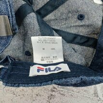 FILA フィラ デニムキャップ W9066_画像7