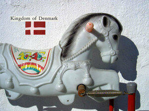  60S 70S VINTAGE DENMARK 北欧 デンマーク あなたと一緒に風に吹かれて..ユラユラ^^素敵な馬 レトロ アンティーク 美品 ノスタルジック