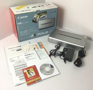 【極美品/純正インク/総印刷枚数220枚/廃インク使用率6.8%】Canon インクジェットプリンター PIXUS IP100 モバイルコンパクト(A2286)