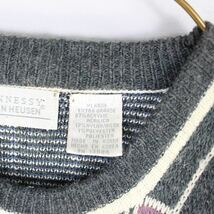 USA VINTAGE HENNESSY VAN HEUSEN PATTERNED ALL OVER DESIGN KNIT/アメリカ古着総柄デザインニット_画像10