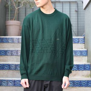 EU VINTAGE IL GRANCHIO CRAB EMBROIDERY KNIT/ヨーロッパ古着蟹刺繍ニット