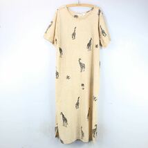 USA VINTAGE HALF SLEEVE ANIMAL PATTERNED ONE PIECE/アメリカ古着アニマル柄半袖ワンピース_画像4