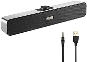 PCスピーカー Scomoon 10W ステレオサウンドバー usb 小型