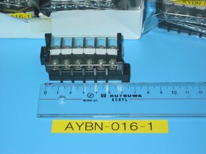 富士電機の 15A 6P ブロック端子台 AYBN-016-1 1個（USED品）同梱可