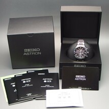 【5Xシリーズ GPSソーラー 美品 保証期間内】SEIKO ASTRON アストロン SBXC003 チタン デュアルタイム メンズ 腕時計 保/箱付 「18148」_画像9