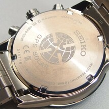 【5Xシリーズ GPSソーラー 美品 保証期間内】SEIKO ASTRON アストロン SBXC003 チタン デュアルタイム メンズ 腕時計 保/箱付 「18148」_画像8
