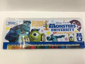 Disney PIXAR MONSTERS UNIVERSITY モンスターズユニバーシティ 50色 色鉛筆 鉛筆 画材 学用品 ピクサー サリー マイク 未開封品