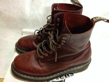 Dr.Martens ドクターマーチン ８ホール チェリーレッド スコーピオン柄 UK８ 27センチ 希少 レアもの_画像1