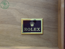 0451131　1円～ ROLEX ロレックス ベルトモチーフBOX ケース 空箱 ボックス 木製 レザー ブラウン系 ゴールド金具 71.00.08 付属品 中古_画像5