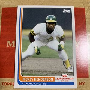 2022 topps montgomery 582 rickey Henderson