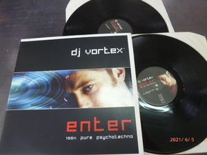 ◆日 C 0605 299-ｄｊ vortex enter 100% pure psychatechno-レコード-定形外発送