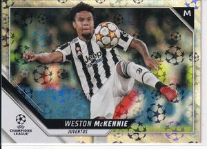 2021/22topps　UEFA CHAMPIONS LEAGUE　30　WESTON McKENNIE　パラレルカード　ウェストン・マッケニー　ユヴェントス