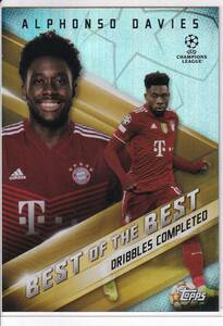 2021/22topps　UEFA CHAMPIONS LEAGUE　BB-08　ALPHONSO DAVIES　アルフォンソ・デイヴィス　バイエルン・ミュンヘン