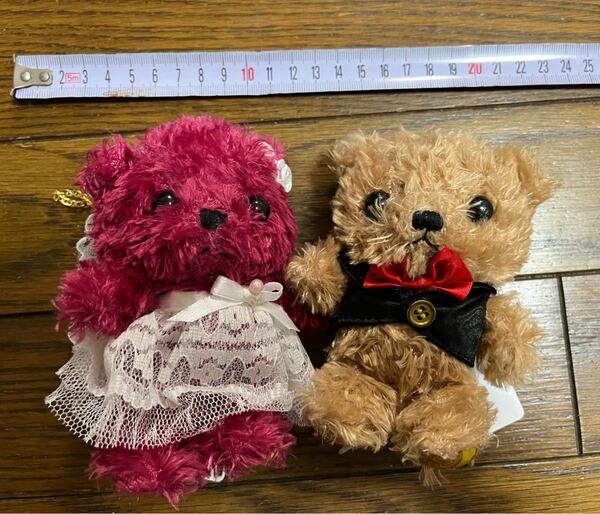 クマ ウェディング 結婚祝い マスコット ぬいぐるみ