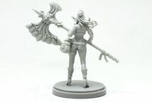 【新品】41mm KINGDOM DEATH キングダム・デス Pinup Weaponsmit 女性戦士 未塗装 レジン製 組み立て キット フィギュア プラモデル H145_画像3