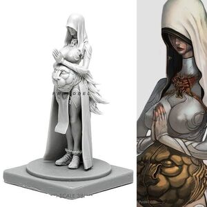 【新品】36mm KINGDOM DEATH キングダム・デス Mother マザー 女性戦士 未塗装 レジン製 組み立て キット フィギュア プラモデル H141