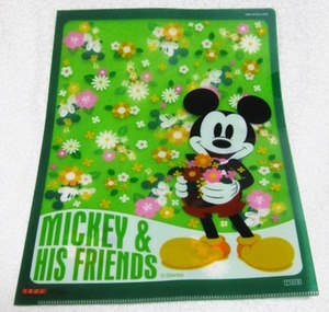 Disney Disney Mickey A4 Clear File Daiichi Life Green System
