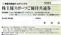 ■即決■１～９枚有■東急不動産■スポーツオアシス■株主優待スポーツ共通券_画像1