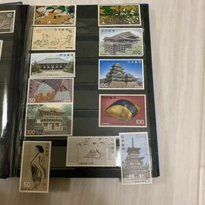 * rare great number equipped * second next national treasure series unused stamp 12 pieces set!