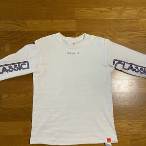 tony トニー　beams boy ビームス　ロングTシャツ　長袖　袖　プリント　白　ホワイト